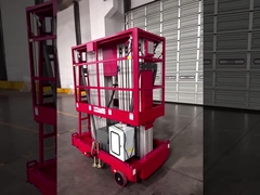 10m 높이 공중 작업 플랫폼 이중 기둥 수압 수직 승강장