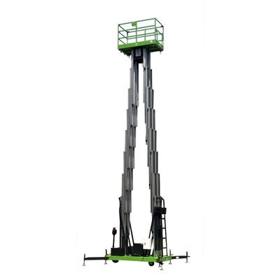 3배 돛대 수동 Punshing 이동할 수 있는 공중 일 플랫폼 12m 드는 테이블 300Kg 적재 능력