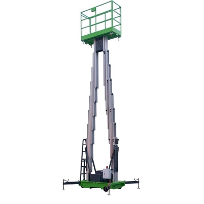 Double Mast Mobile Vertical Lift Platform For 9m Platform Height