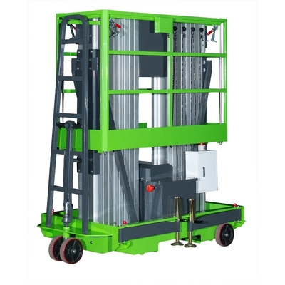 Double Mast Mobile Vertical Lift Platform For 9m Platform Height