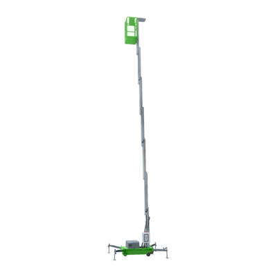 Aluminum Aerial Work Platform Single Mast Man Lift 8 Meters Lifting Height Vertical Lift