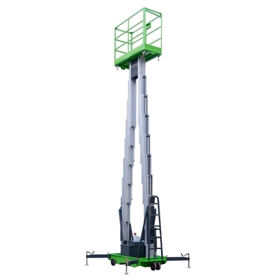 14m Double Mast Aerial Work Platform Durable Awp Equipment 150Kg Loading