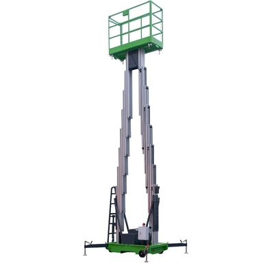 14m Double Mast Aerial Work Platform Durable Awp Equipment 150Kg Loading