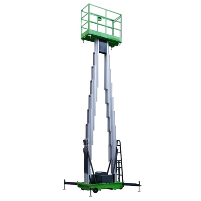 10 Meters Height Aerial Work Platform Double Mast Hydraulic Vertical Lift Table
