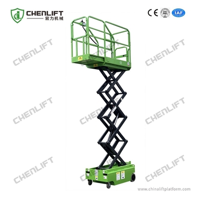 5.9m 고도 240kg 짐 소형 전기 자기 추진은 창고를 위한 세륨 증명서를 가진 상승을 가위로 자릅니다