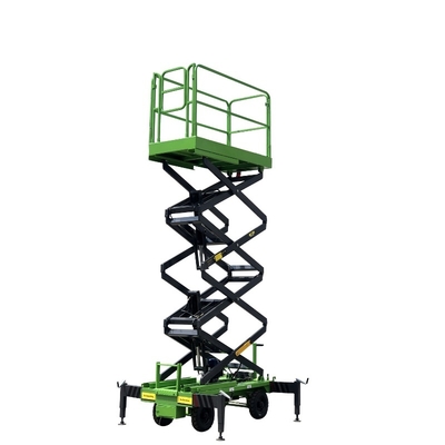 7.5미터 수동 푸시 이동식 시저 리프트 X-리프트 플랫폼 500Kg