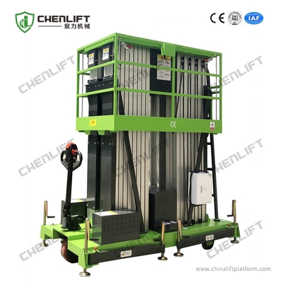 공중 일 플랫폼 Verticalt 상승 세겹 돛대 250Kg 적재 능력을 미는 설명서